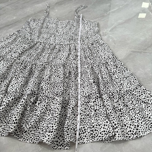 Women’s SHEIN Dalmatian Slip Tiered Adjustable Spaghetti Strap Dress Medium - Picture 16 of 16